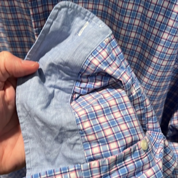 Polo Ralph Lauren 2XLT poplin plaid shirt with spread collar - Picture 9 of 10